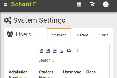 School ERP User Type